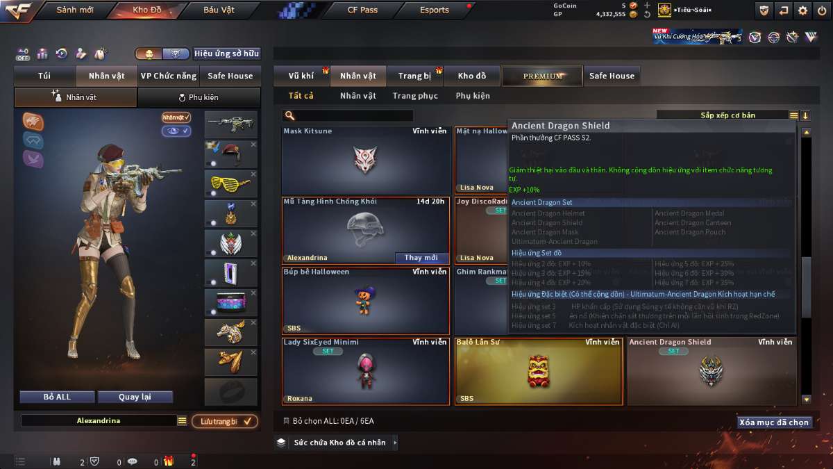 shop acc cf uy tin gia re